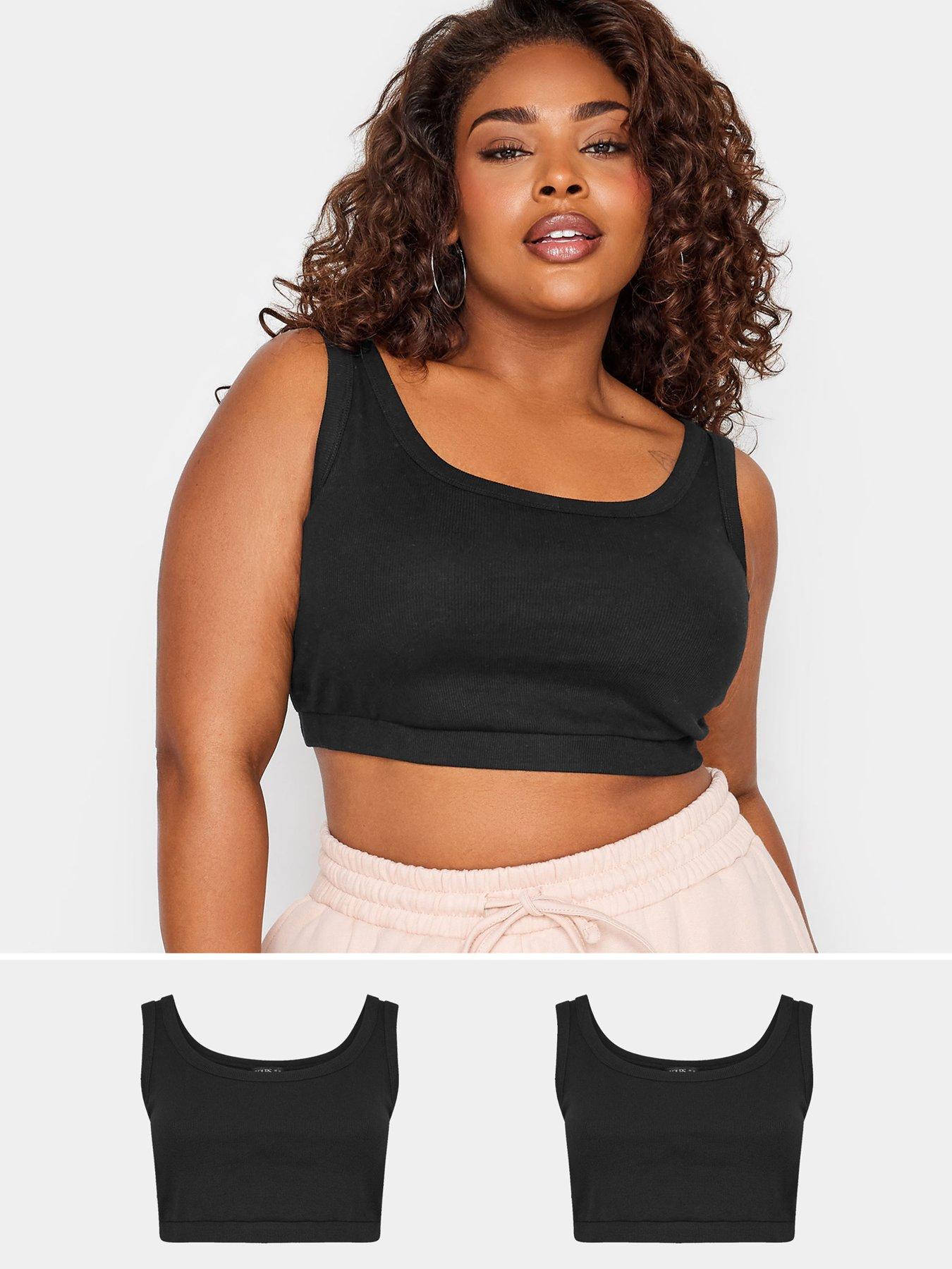 undefined Bralet 2 Pack Black/black