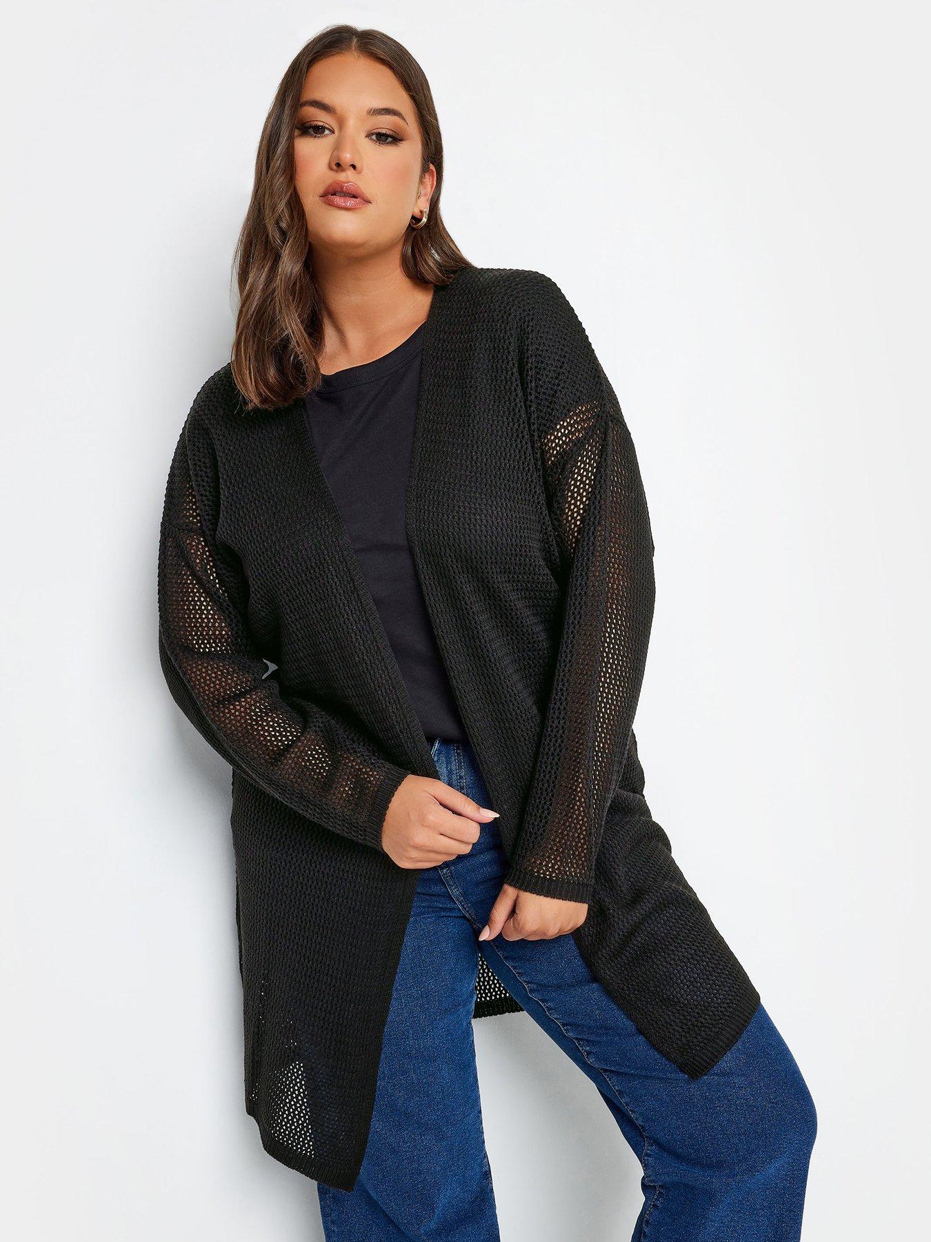 Mesh on sale black cardigan