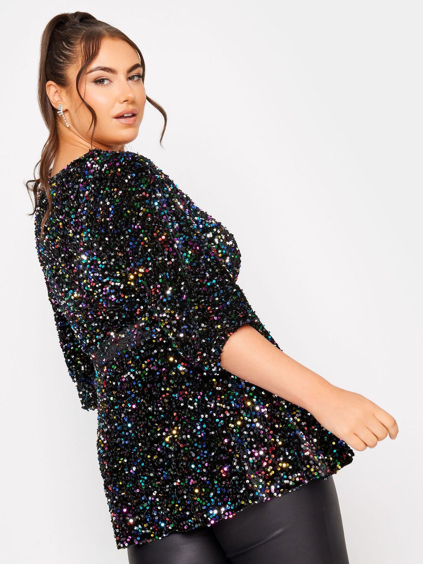 Rainbow sequin hot sale top uk