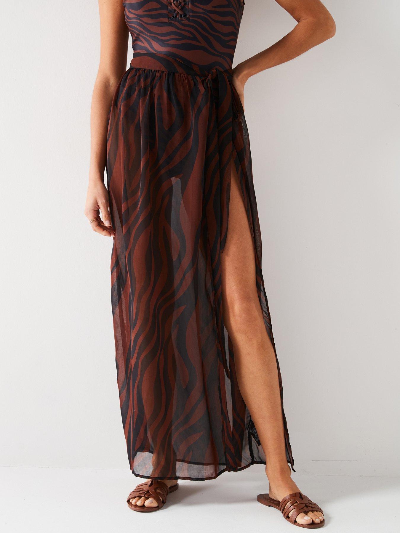 Extra long chiffon maxi skirt best sale