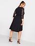 image of yours-sequin-lace-sleeve-skater-dress