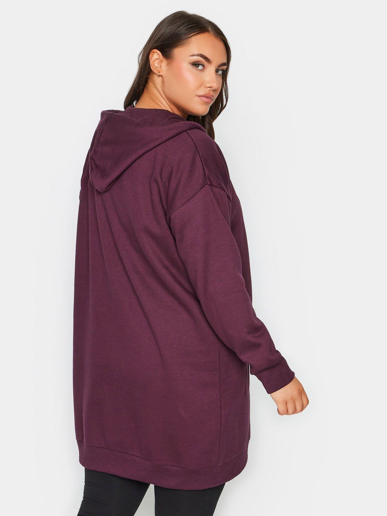 Longline zip store hoodie womens uk