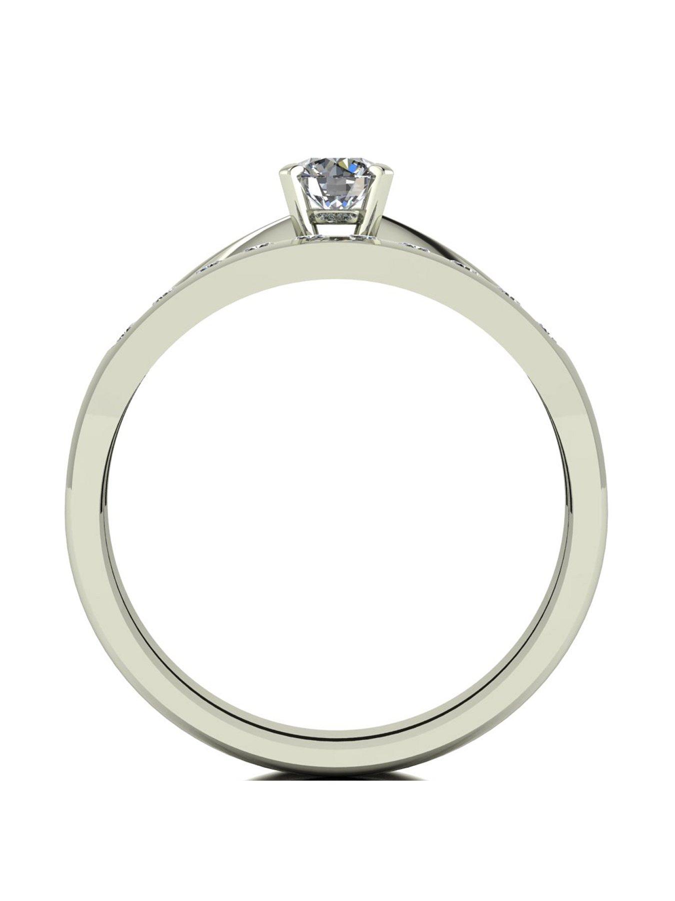Image 2 of 6 of Moissanite 9ct Gold 0.50ct Total Moissanite Ring Set