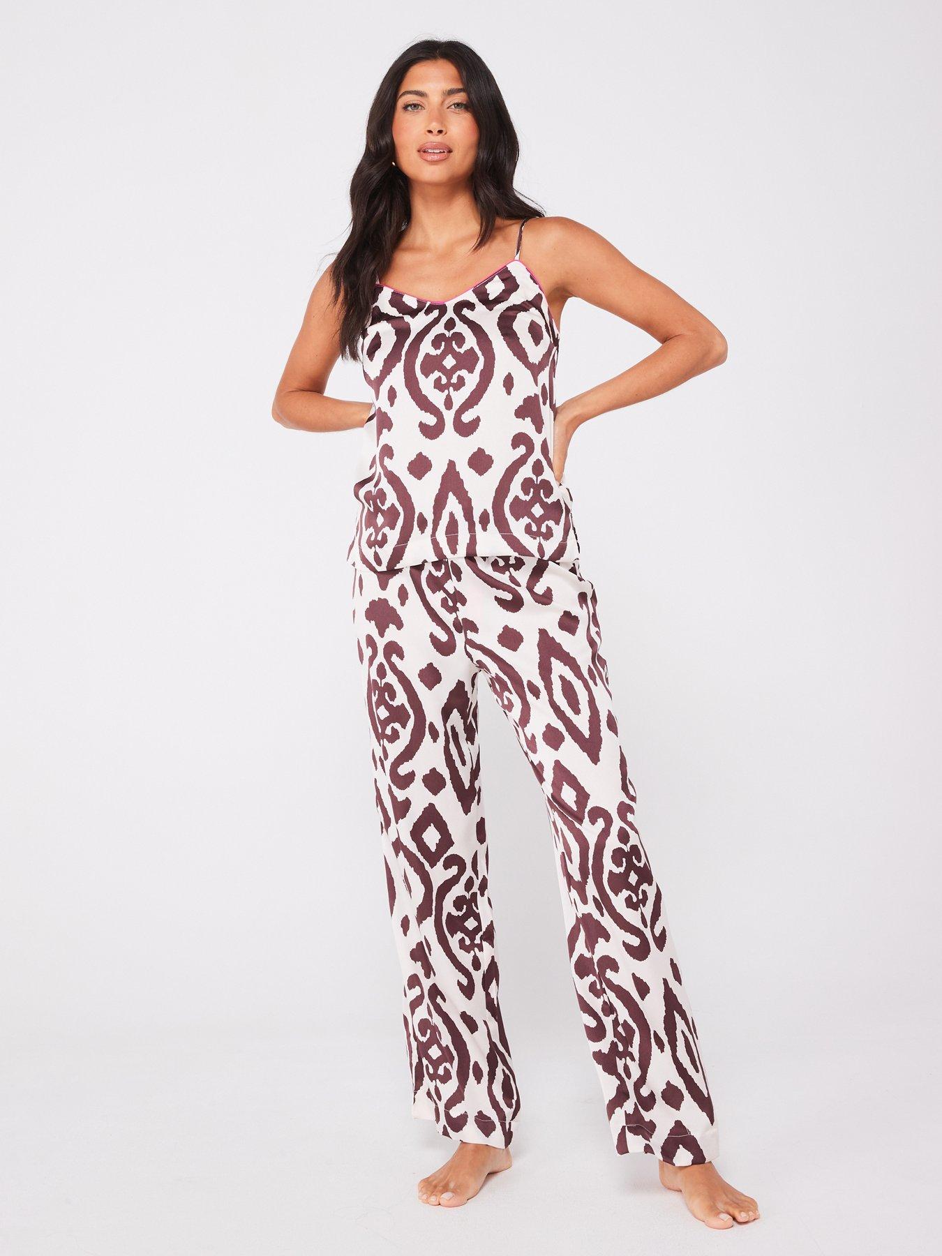 v-by-very-cami-and-wide-leg-ikat-print-with-contrast-piping-pj-set-brown