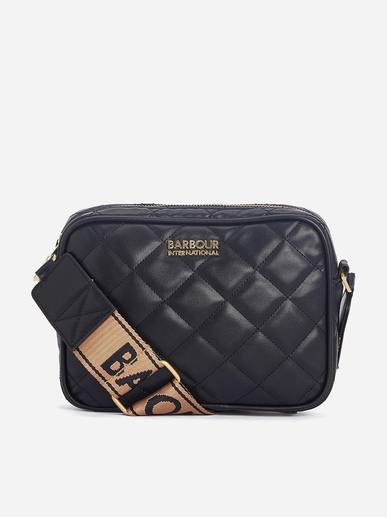Barbour International Quilted Sloane Crossbody Bag - Black