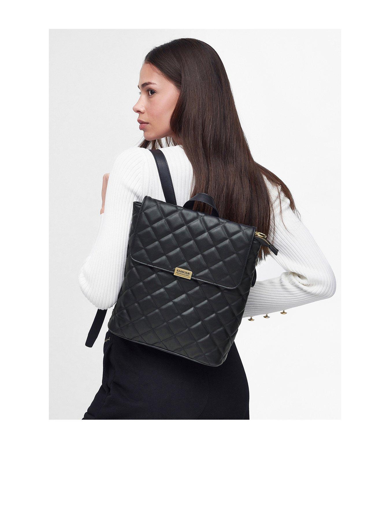 undefined Quilted Hoxton Backpack - Black