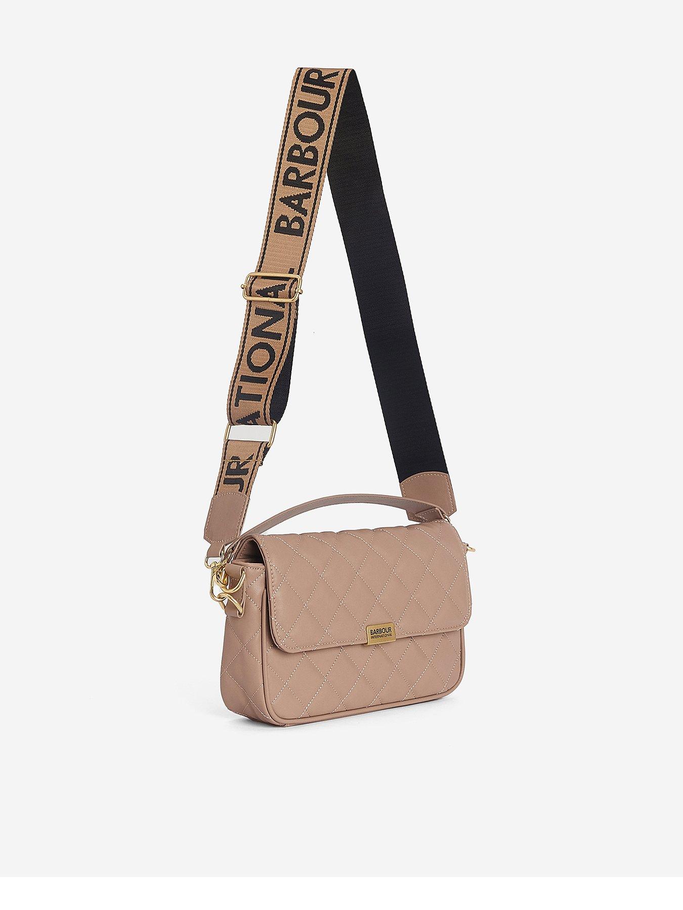 Barbour International Quilted Soho Crossbody Bag - Beige | Very.co.uk