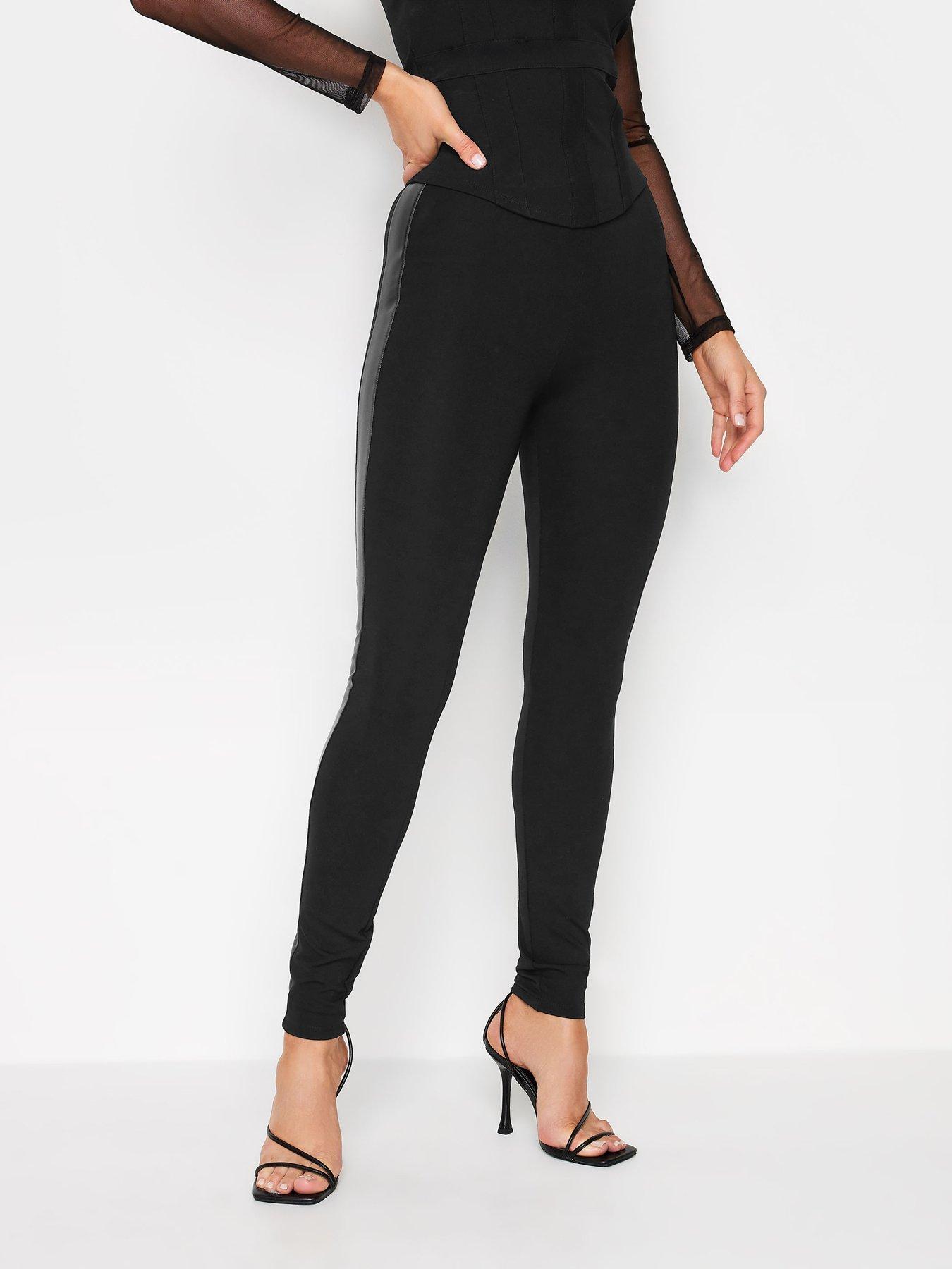 Women's High Waisted Ponte Leggings With Pockets And Side Zipper