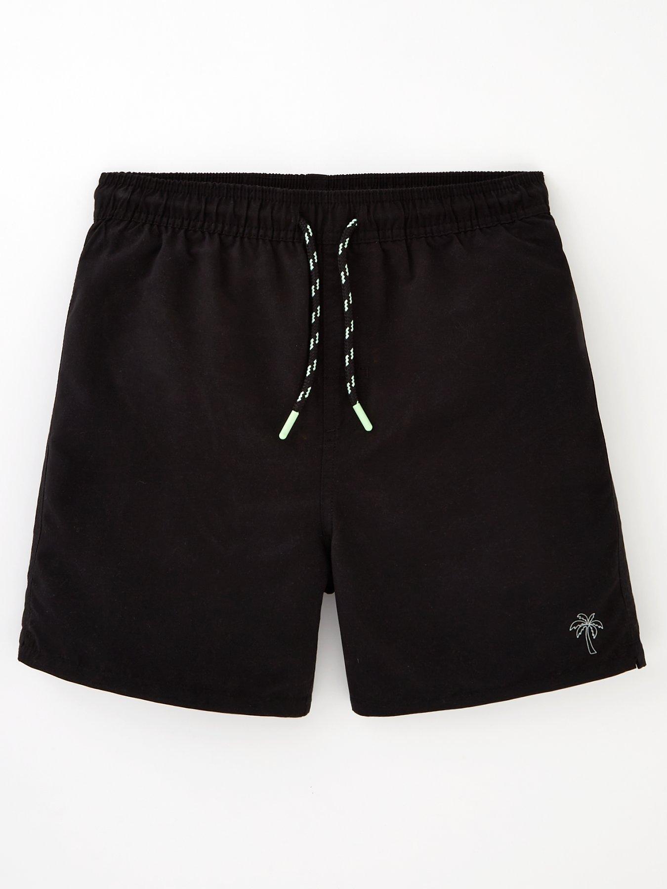 Boys black swim shorts clearance