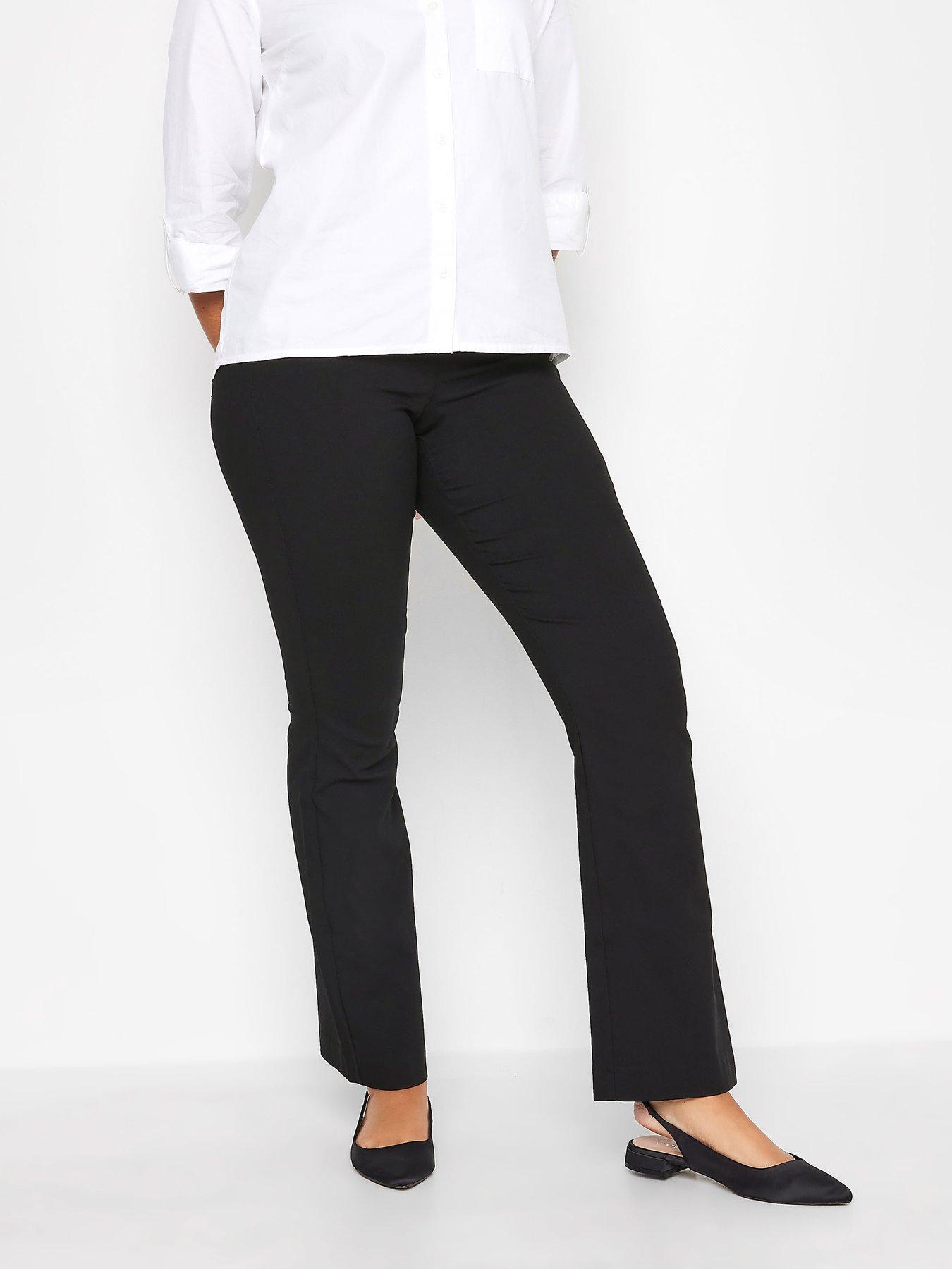 Ponte Bootcut Trousers - Black