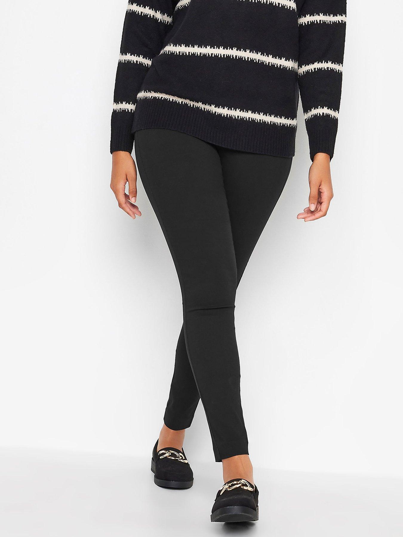 M&Co Petite Black Skinny Bengaline Trouser Very