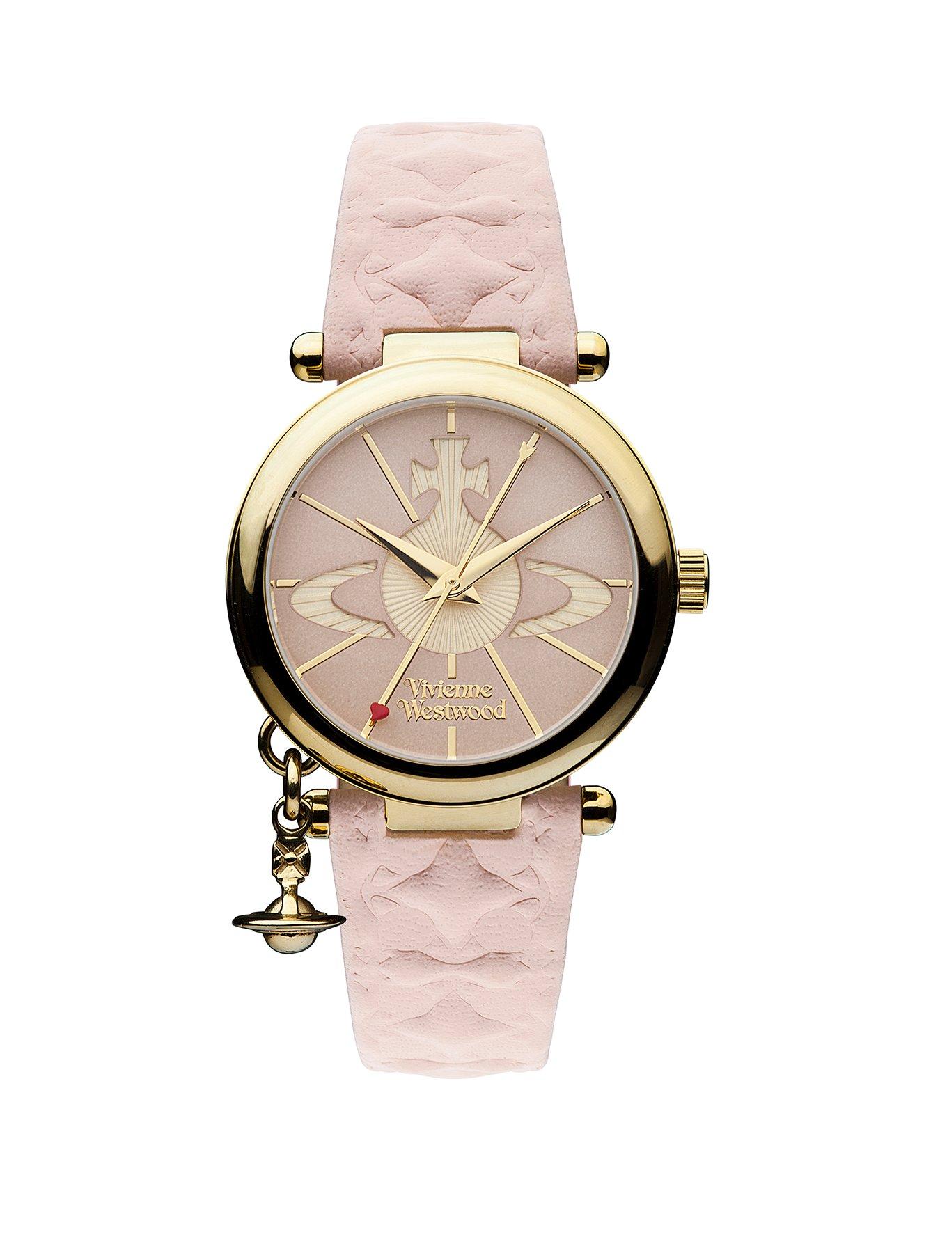 undefined Orb II Ladies Quartz Watch with Pink Dial  &  Pink Leather Strap