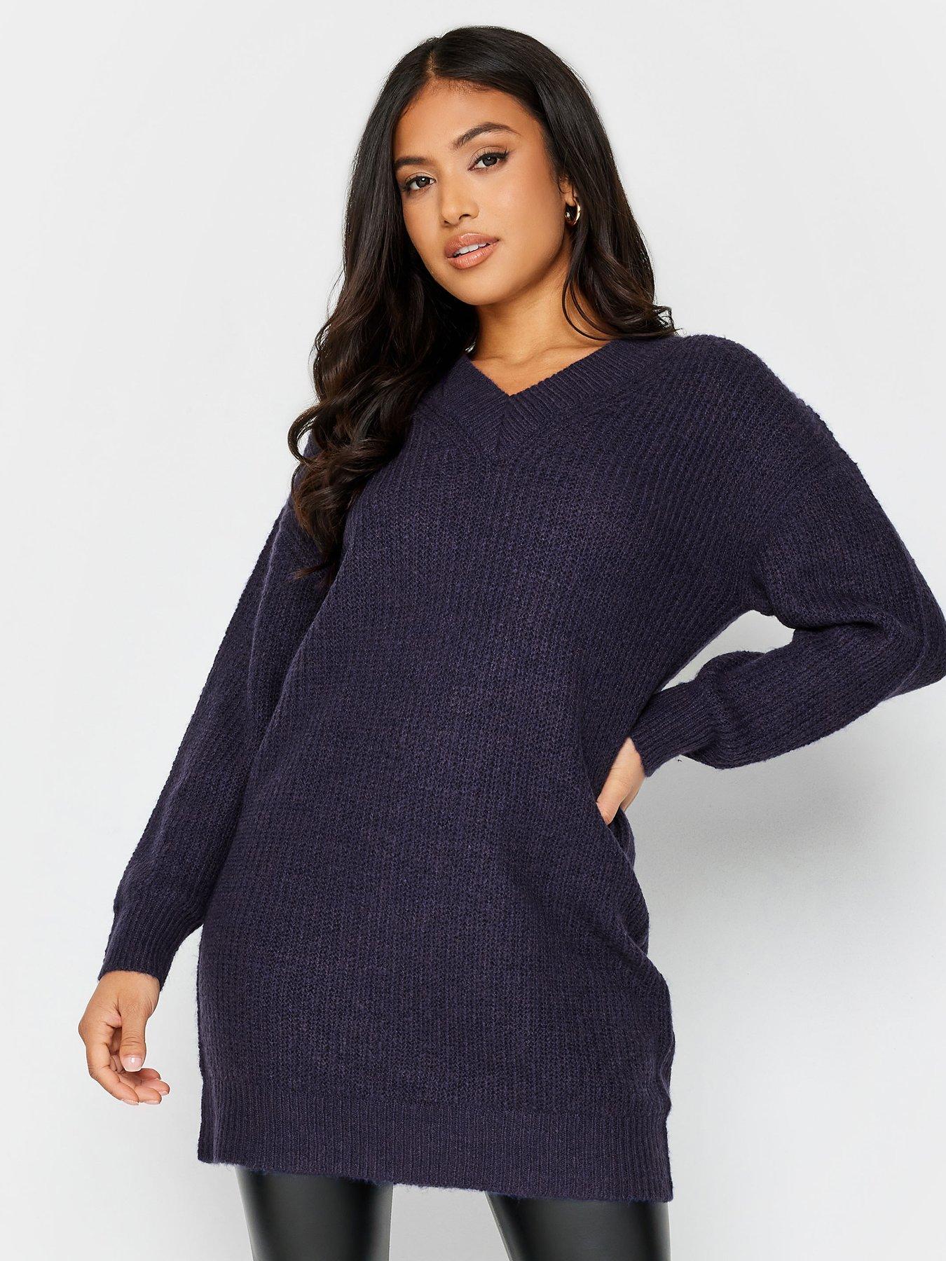 Petite v neck on sale jumper