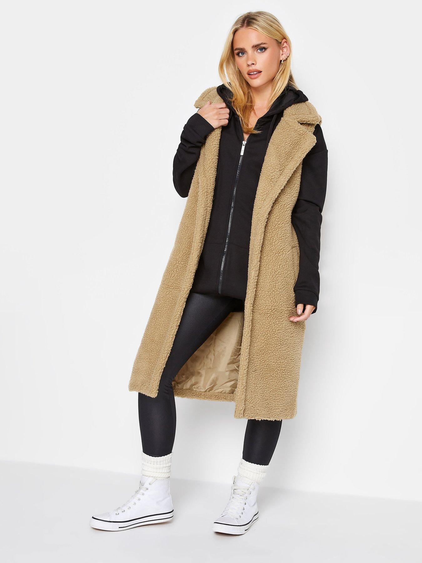 Petite longline sale teddy coat