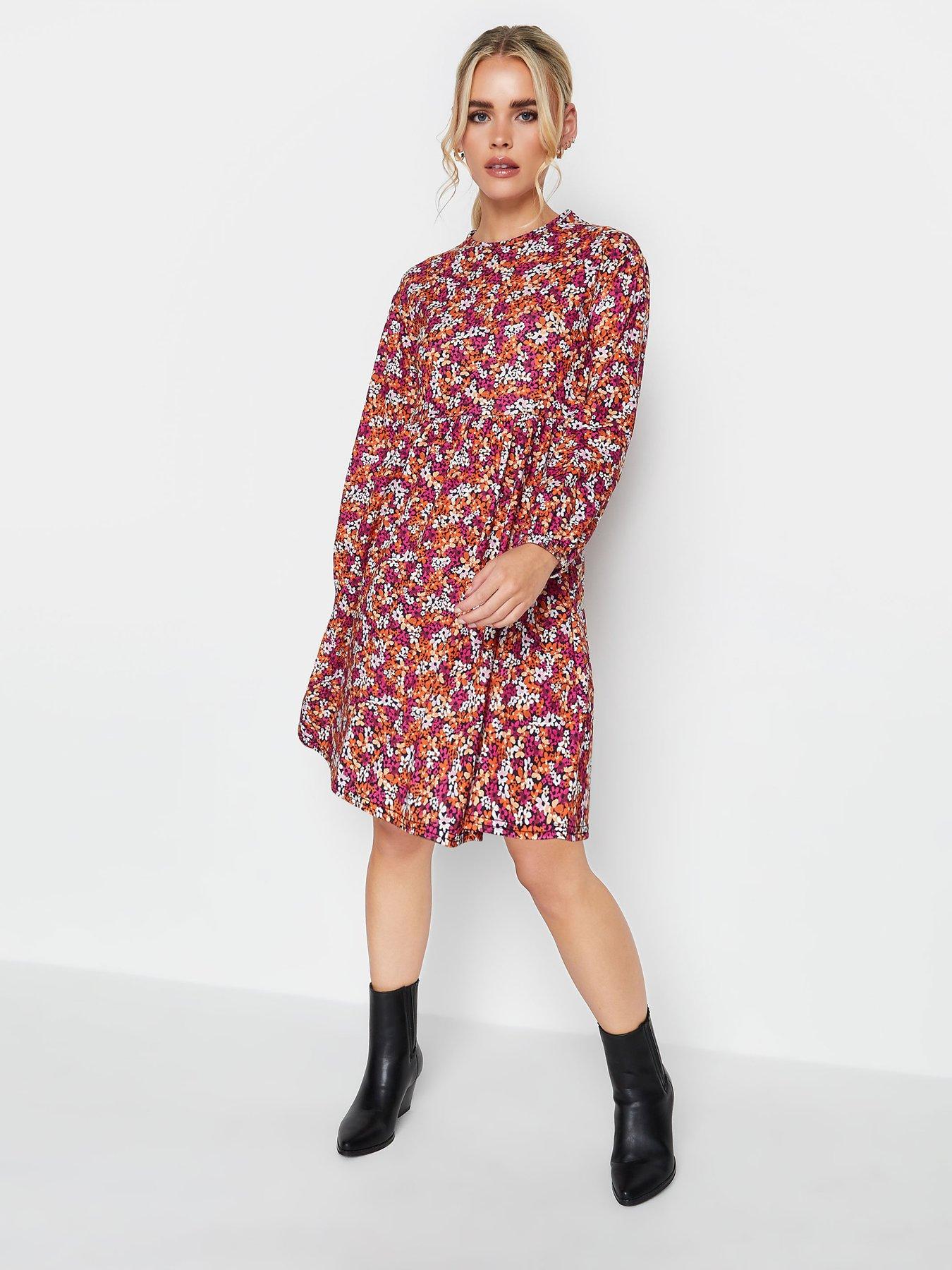 Petite on sale smock dress