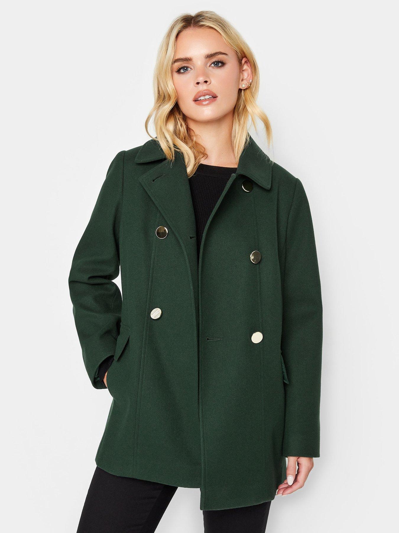 PixieGirl Petite Pea Coat - Green