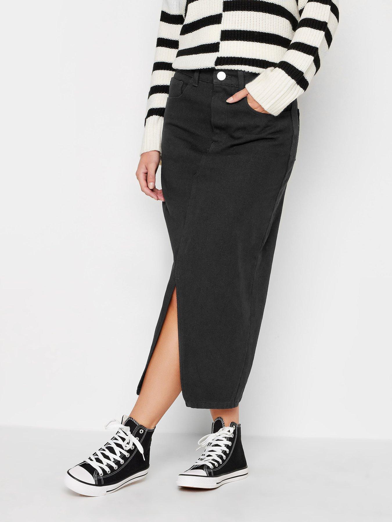 Long denim outlet skirt petite