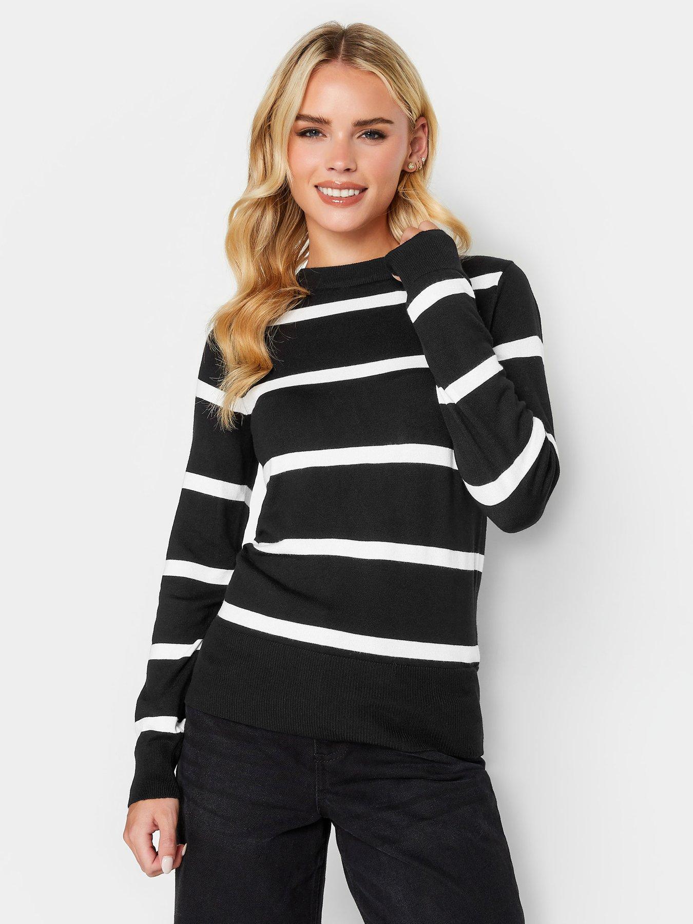 undefined Petite Mono Stripe Jumper