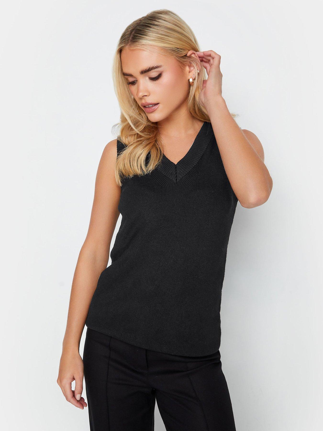 PixieGirl Petite V Neck Knitted Vest | very.co.uk