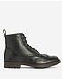  image of barbour-west-leather-brogue-boots-black