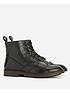  image of barbour-west-leather-brogue-boots-black