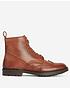  image of barbour-west-leather-brogue-boots-brown