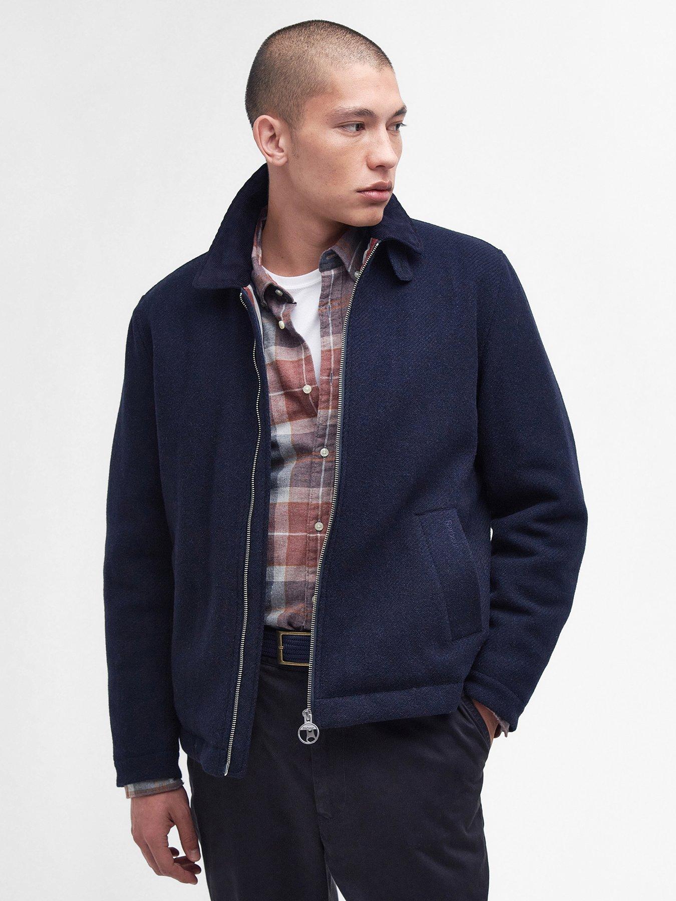 Barbour wool jacket Grey on sale