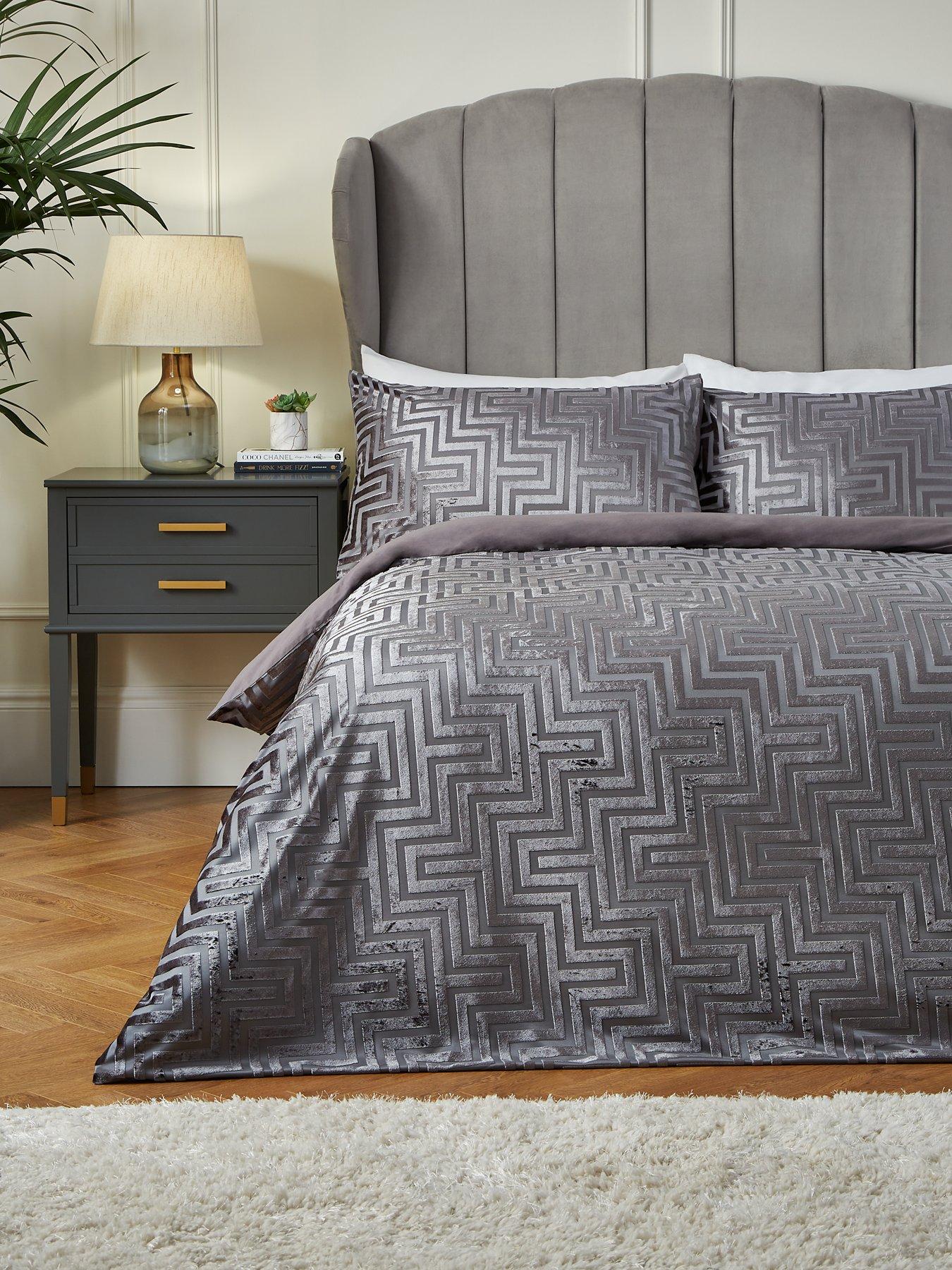 Valeron Caruso Velvet King Coverlet in Charcoal high quality