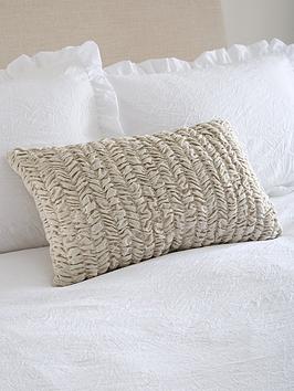 Product photograph of Very Home Linen Textured Plait Cushion from very.co.uk