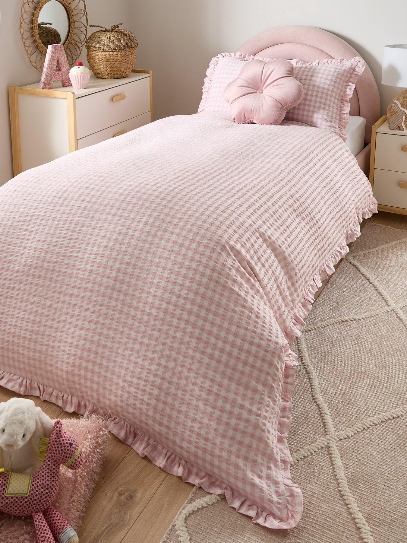 Image 1 of 3 of The Very Collection Gingham Seersucker Duvet Cover Set