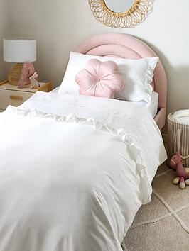 Product photograph of Very Home Kids Floral Ruffle Duvet Cover Set from very.co.uk