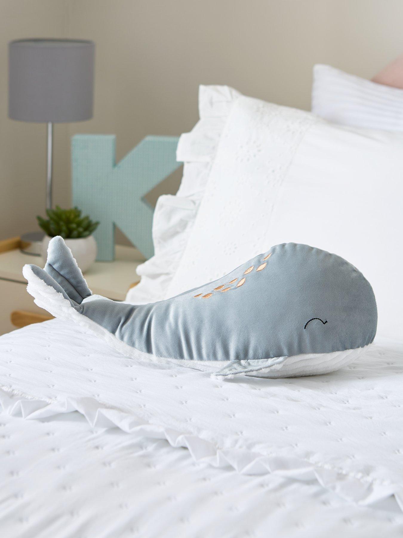 Product photograph of Very Home Whale 3d Cushion - Blue from very.co.uk