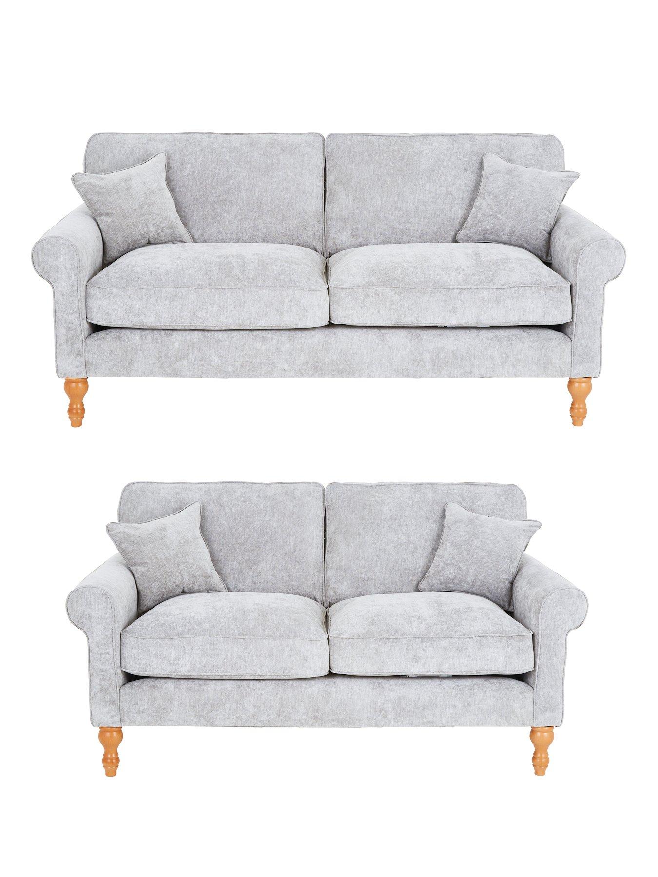 The Very Collection William 3 Seater + 2 Seater Fabric Sofa Set (Buy  &  SAVE!) - Made in the UK