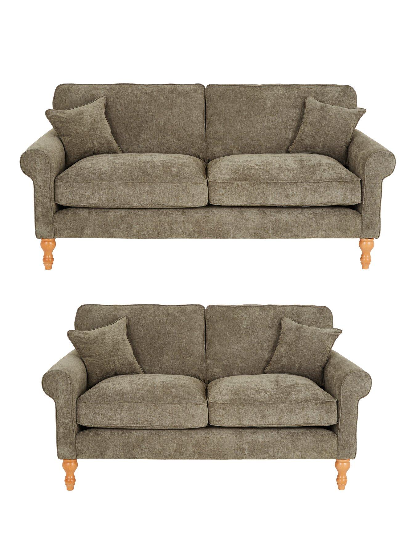 The Very Collection William 3 Seater + 2 Seater Fabric Sofa Set (Buy  &  SAVE!) - Made in the UK