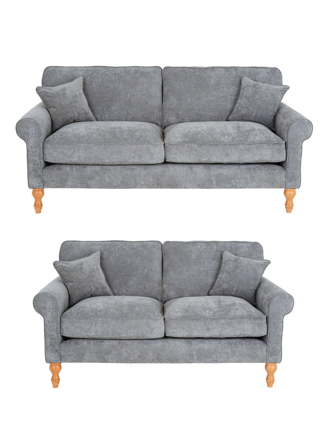 Dark grey store colour sofa set