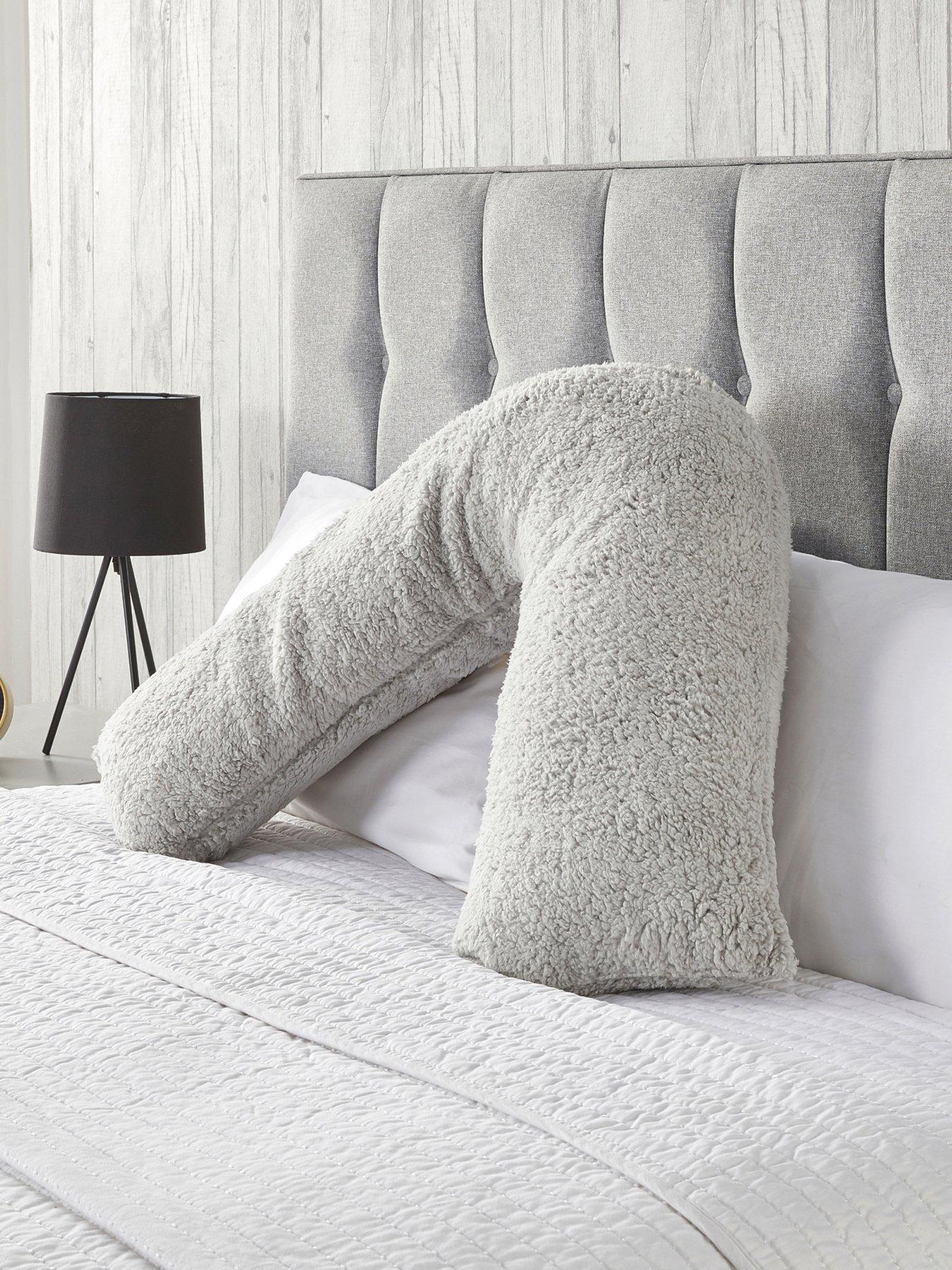 Product photograph of Very Home V-shaped Teddy Pillow from very.co.uk