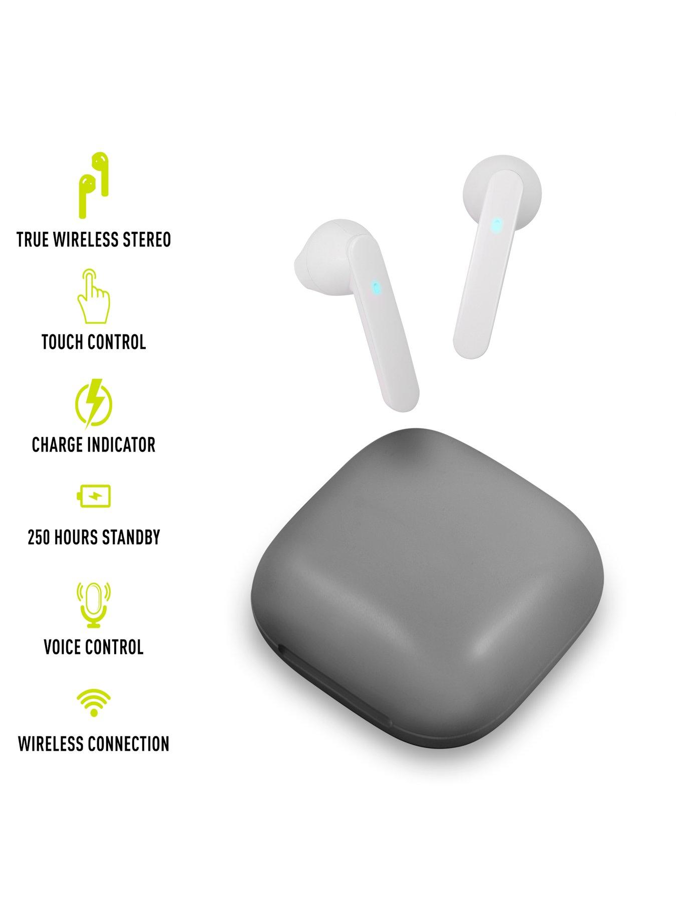 Image 3 of 6 of Harry Lime Series 27 Grey Silicone Strap Smart Watch With Grey True Wireless Earphone In Charging Case