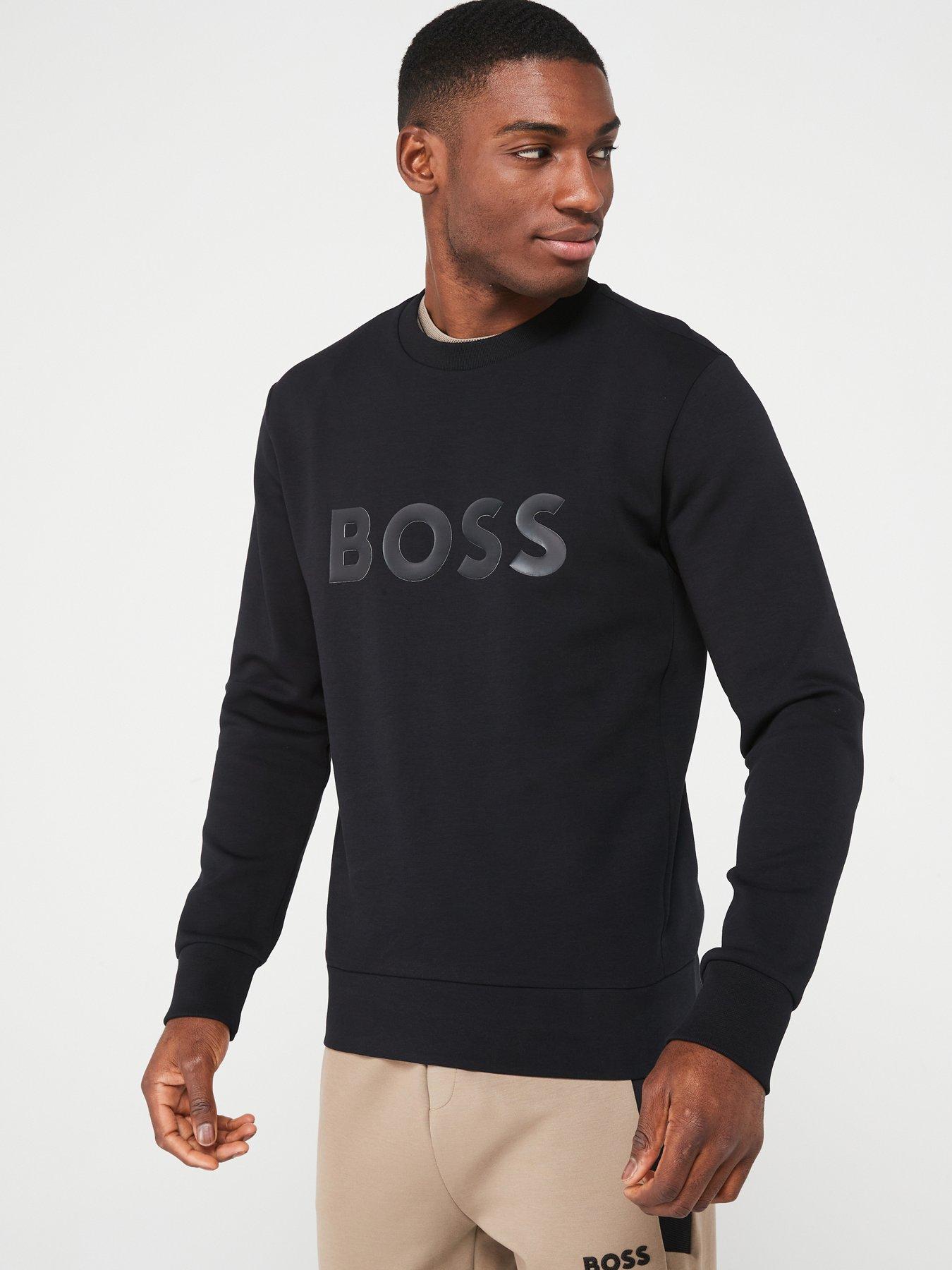 BOSS Salbo Crew Neck Sweatshirt Black Very