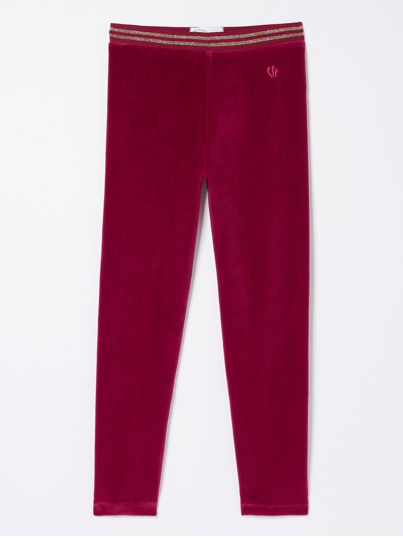 FatFace Girls Velvet Legging - Pink | very.co.uk