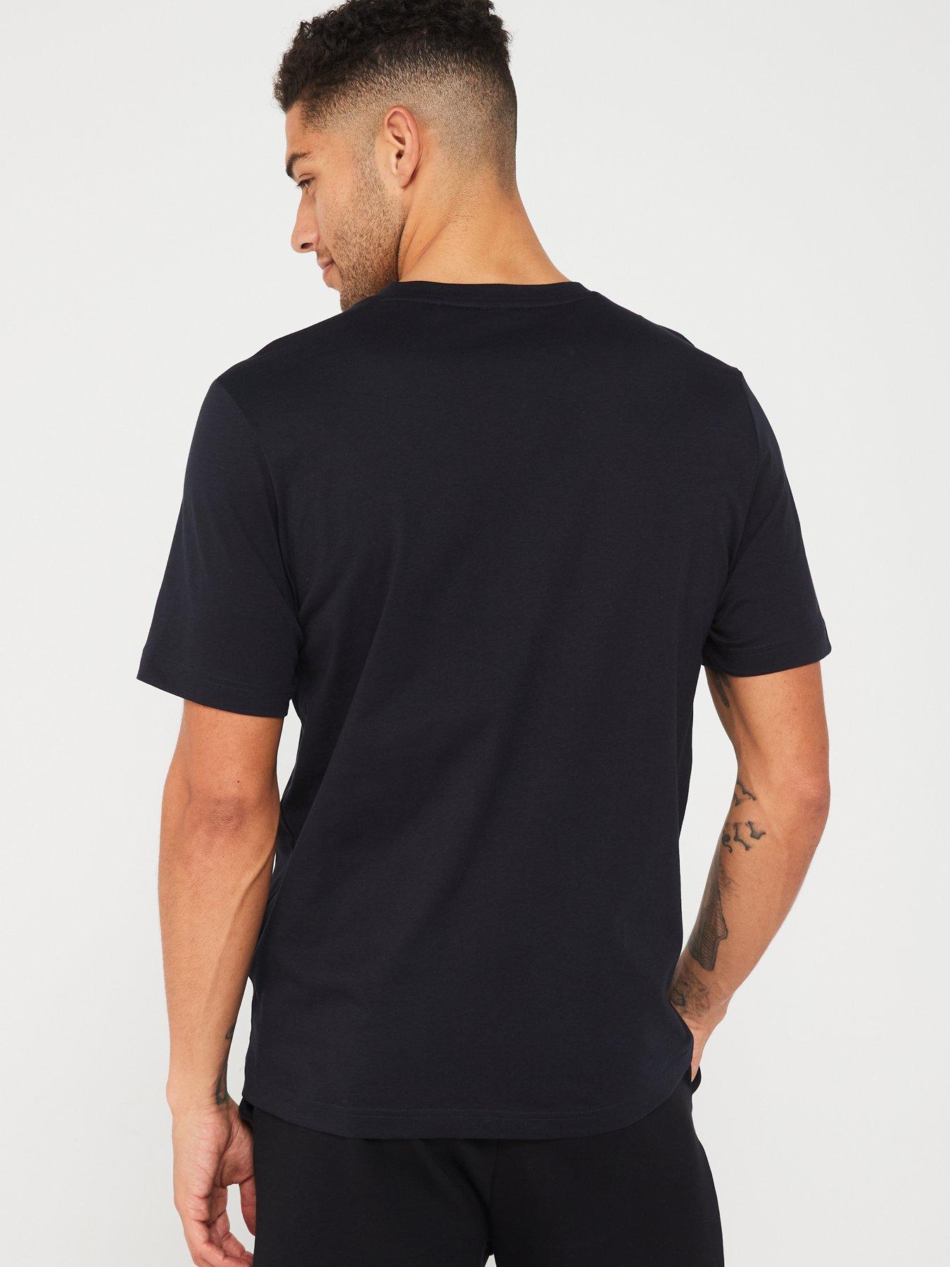 BOSS Tee 1 Regular Fit T-shirt - Dark Blue | Very.co.uk