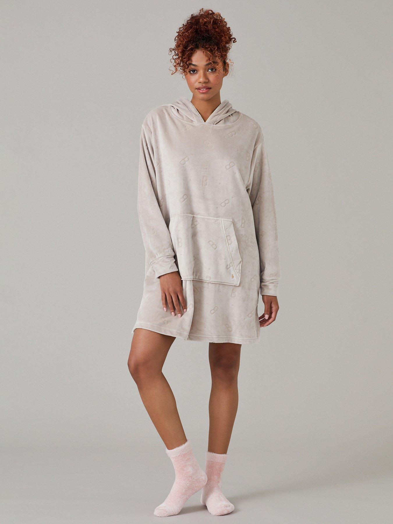 Beige on sale hoodie dress