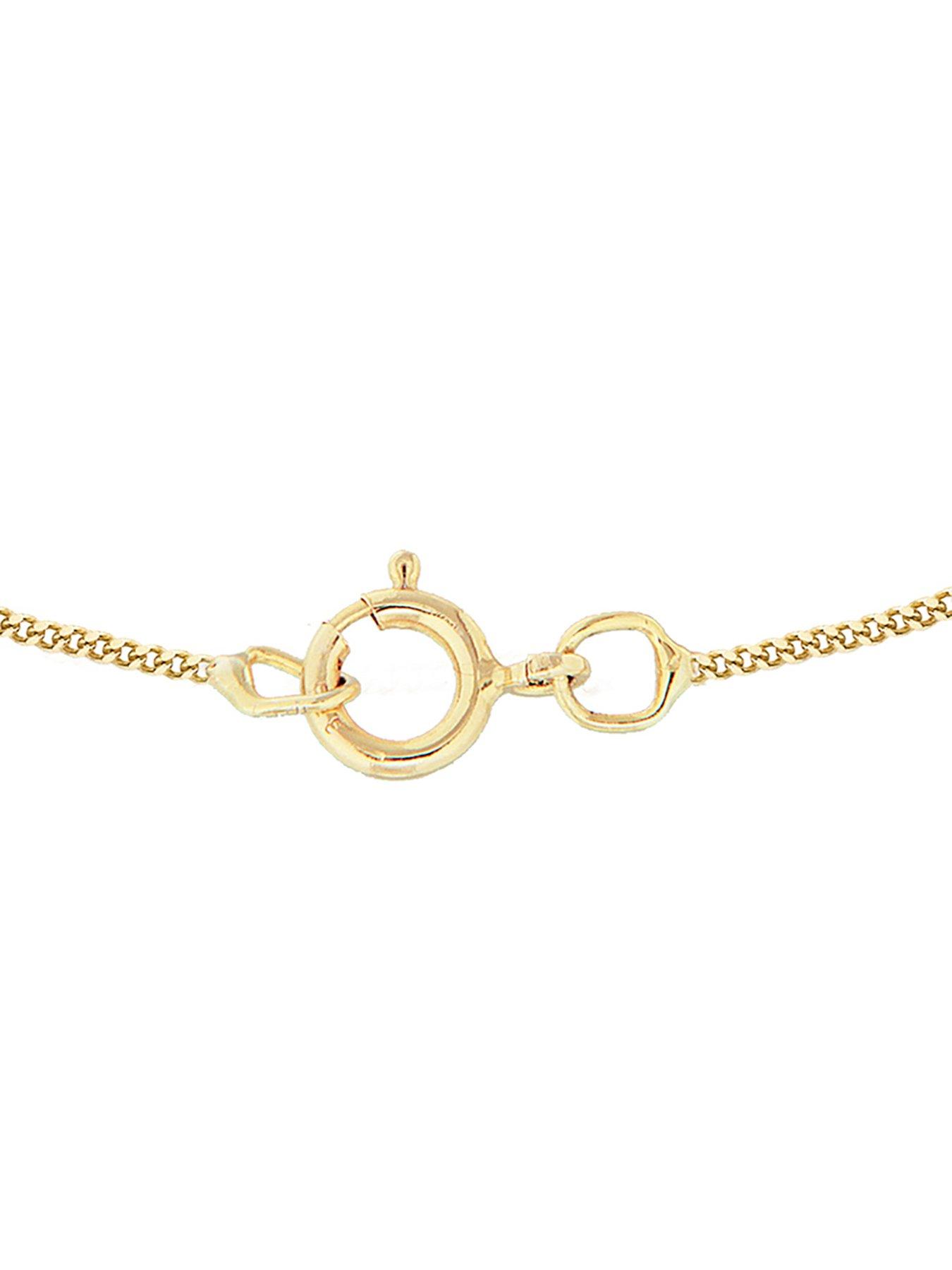 Image 3 of 3 of The Love Collection 9ct Yellow Gold Zodiac Pendant & Curb Chain