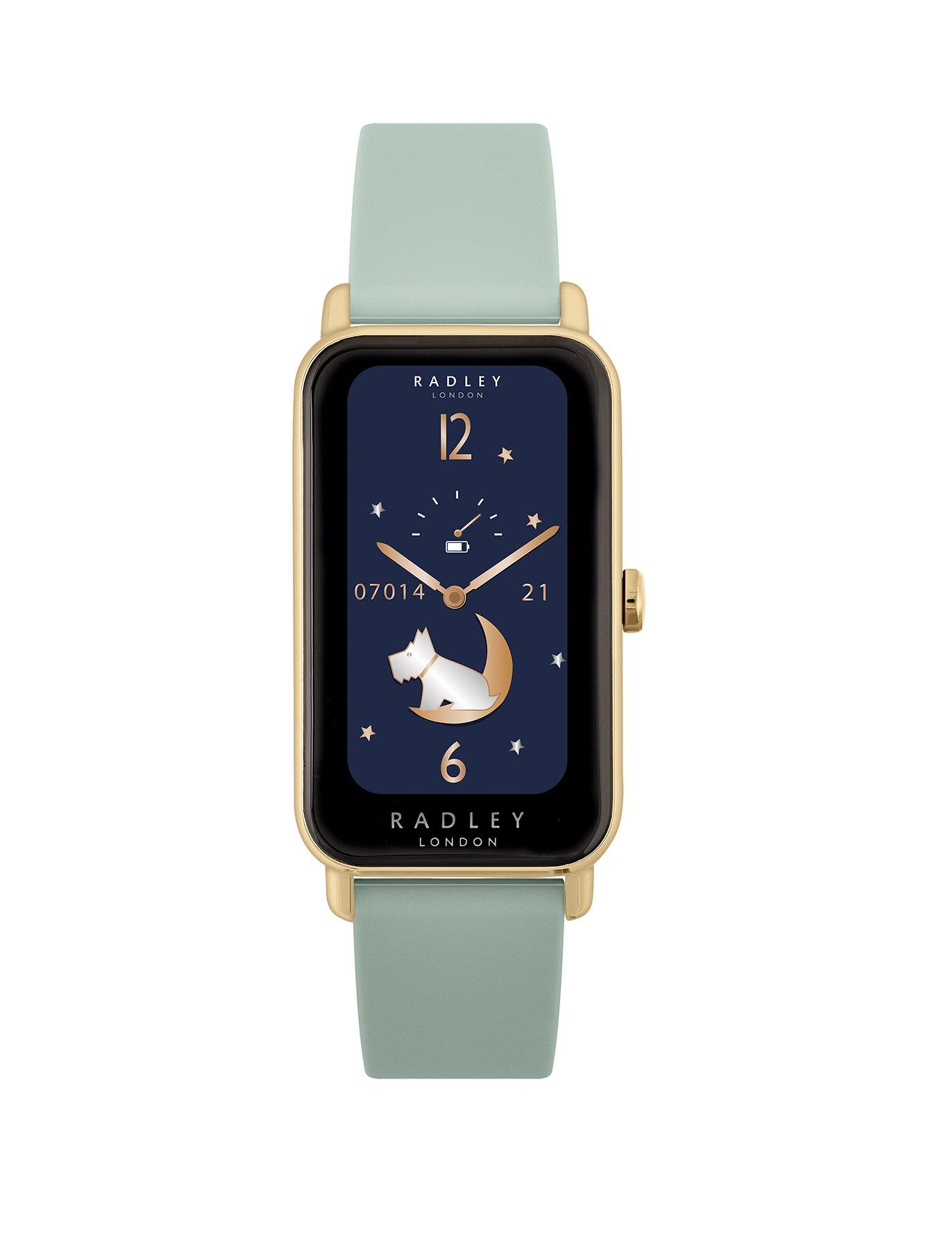 Product photograph of Radley Ladies Series 21 Smart Eucalyptus Silicone Lozenge Watch from very.co.uk