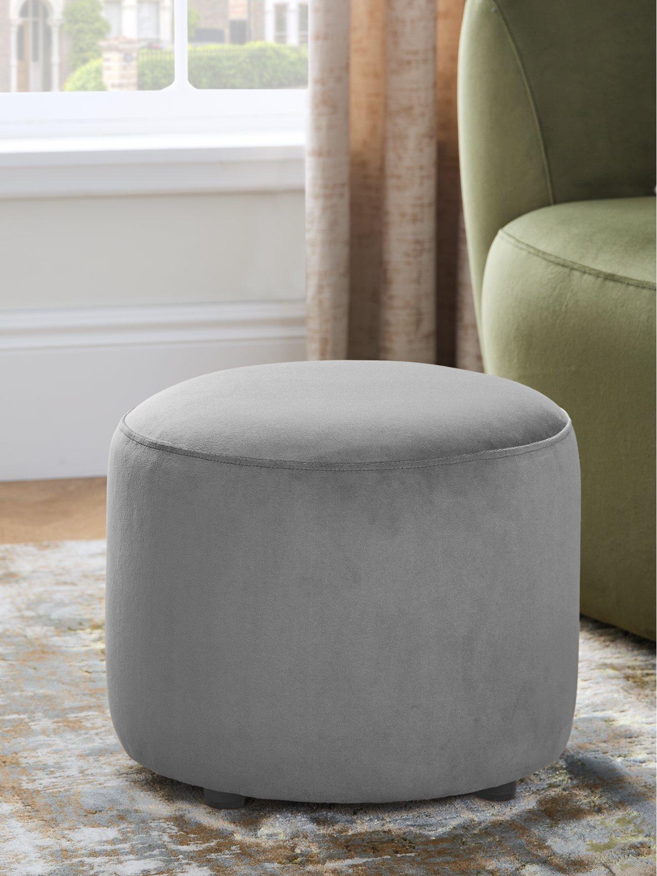 Very Home Maison Velvet Accent Stool - Made to order in the UK