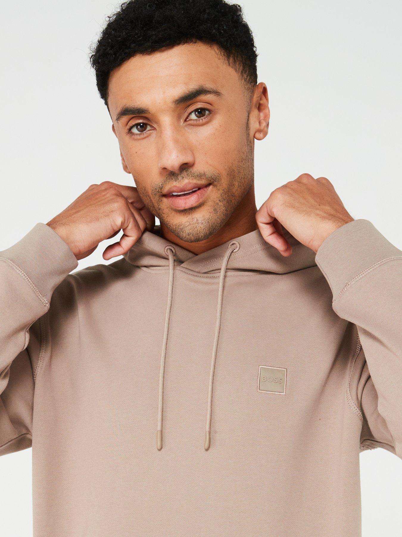 BOSS Wetalk Overhead Hoodie Light Brown Very.co.uk