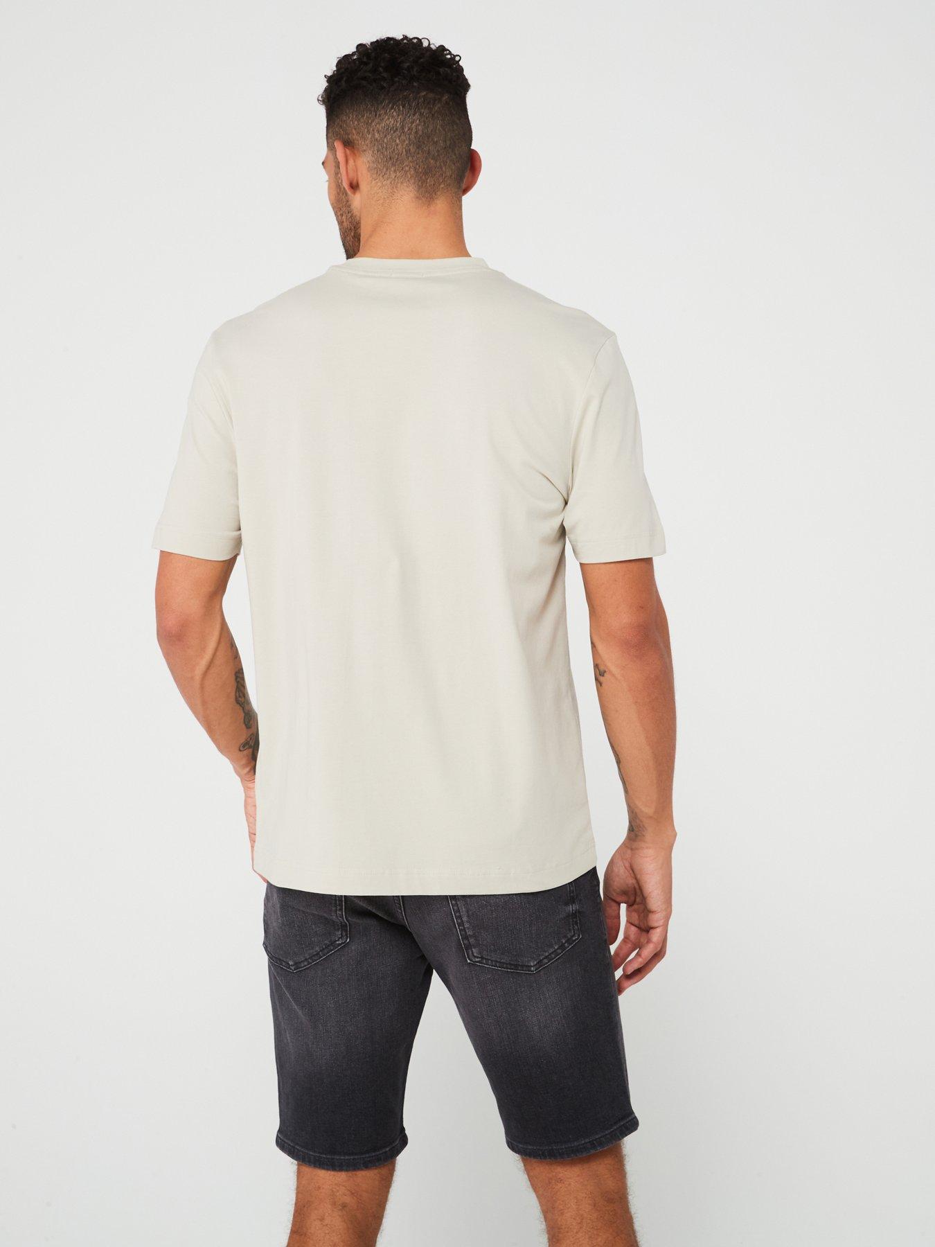 Image 2 of 4 of BOSS Tchup Relaxed Fit Logo T-Shirt - Light Beige