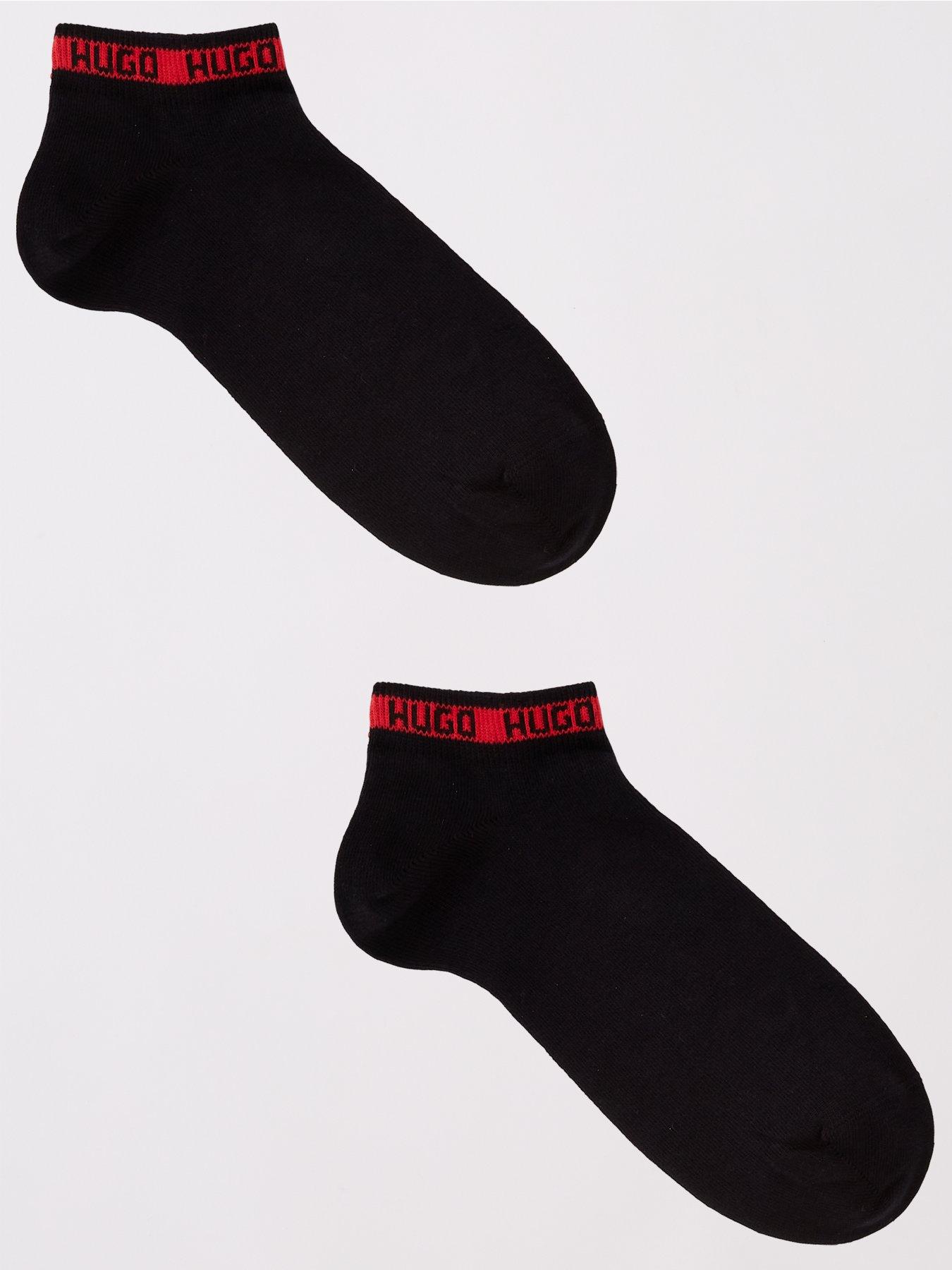 undefined 2 Pack As Tape Crew Socks - Black
