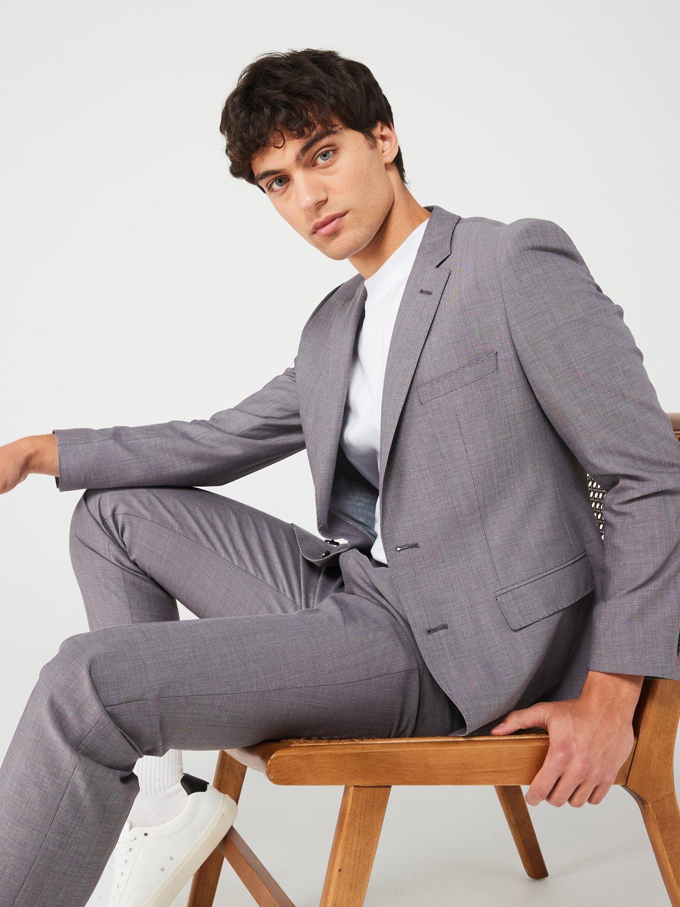 BOSS Jasper Mix & Match Suit Jacket - Grey | Very