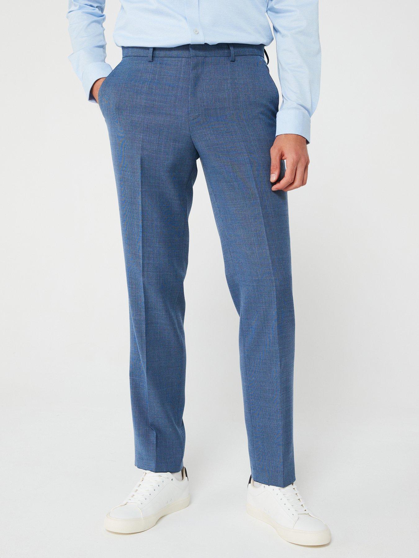 BOSS Leon Mix & Match Suit Trousers - Navy | Very.co.uk