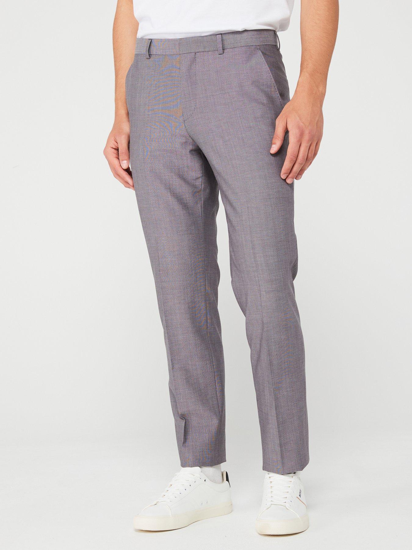 BOSS Leon Mix & Match Suit Trousers - Grey | Very.co.uk